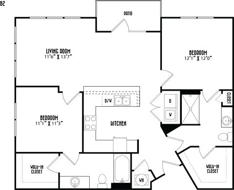the blueprint of a floor plan of a house